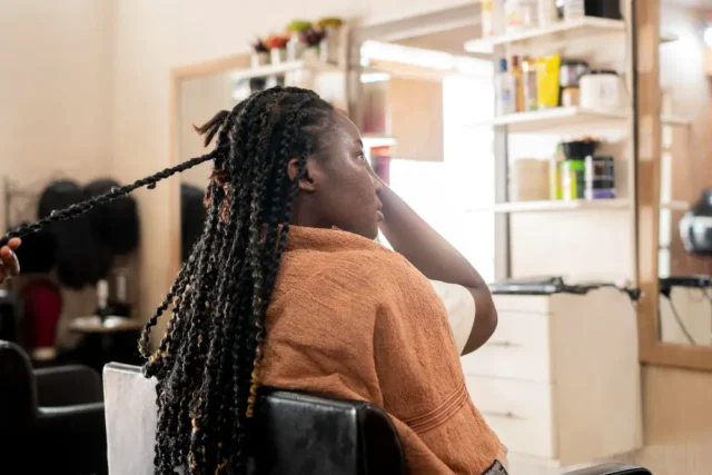 Braids take down and wash